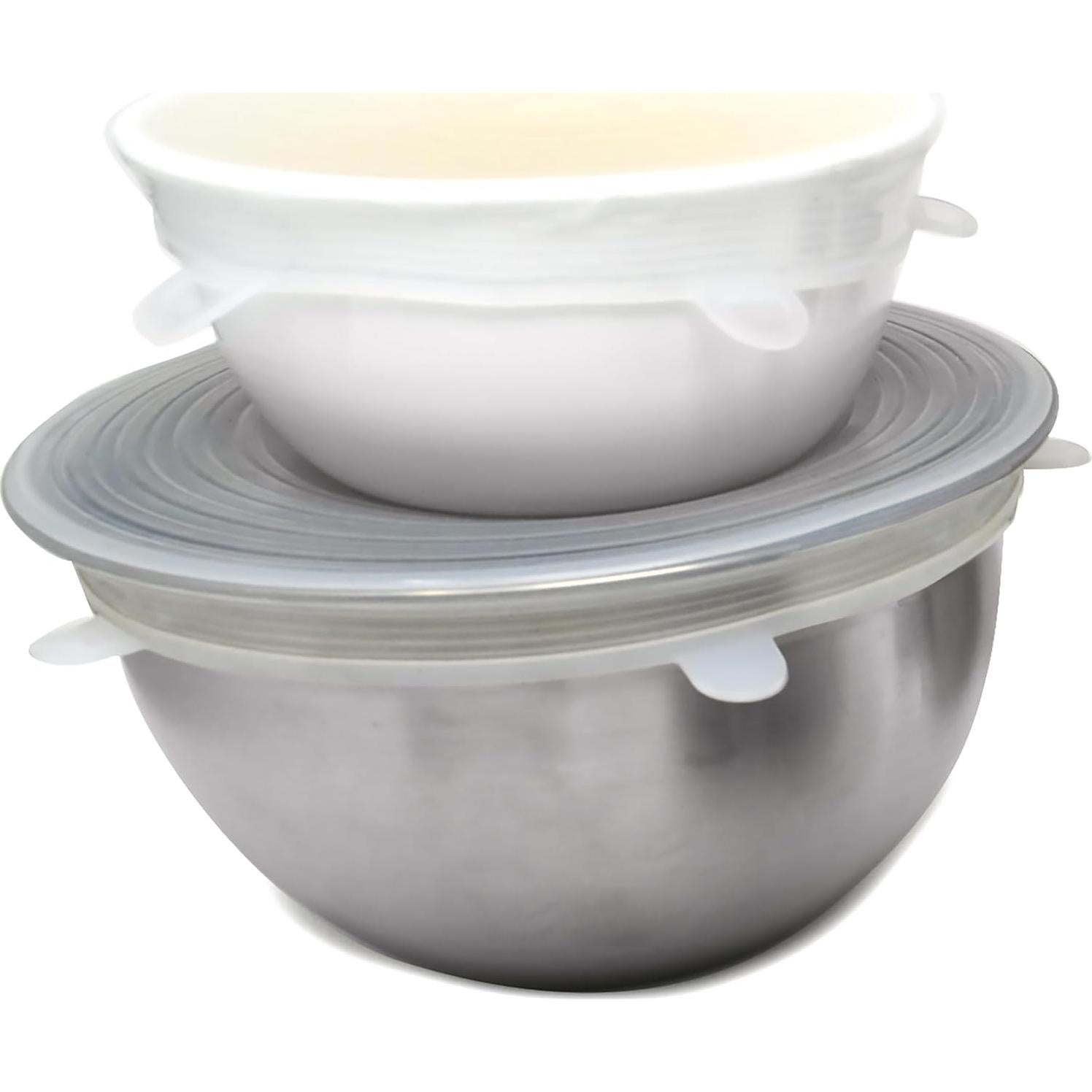 Juego de 6 Tapas Reutilizables de Silicona Norpro 6-28cm