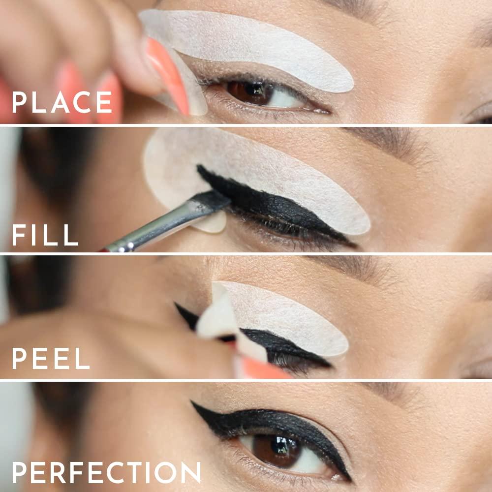 Plantillas de Eyeliner Beth Bender - 24 Piezas Hipoalergénicas