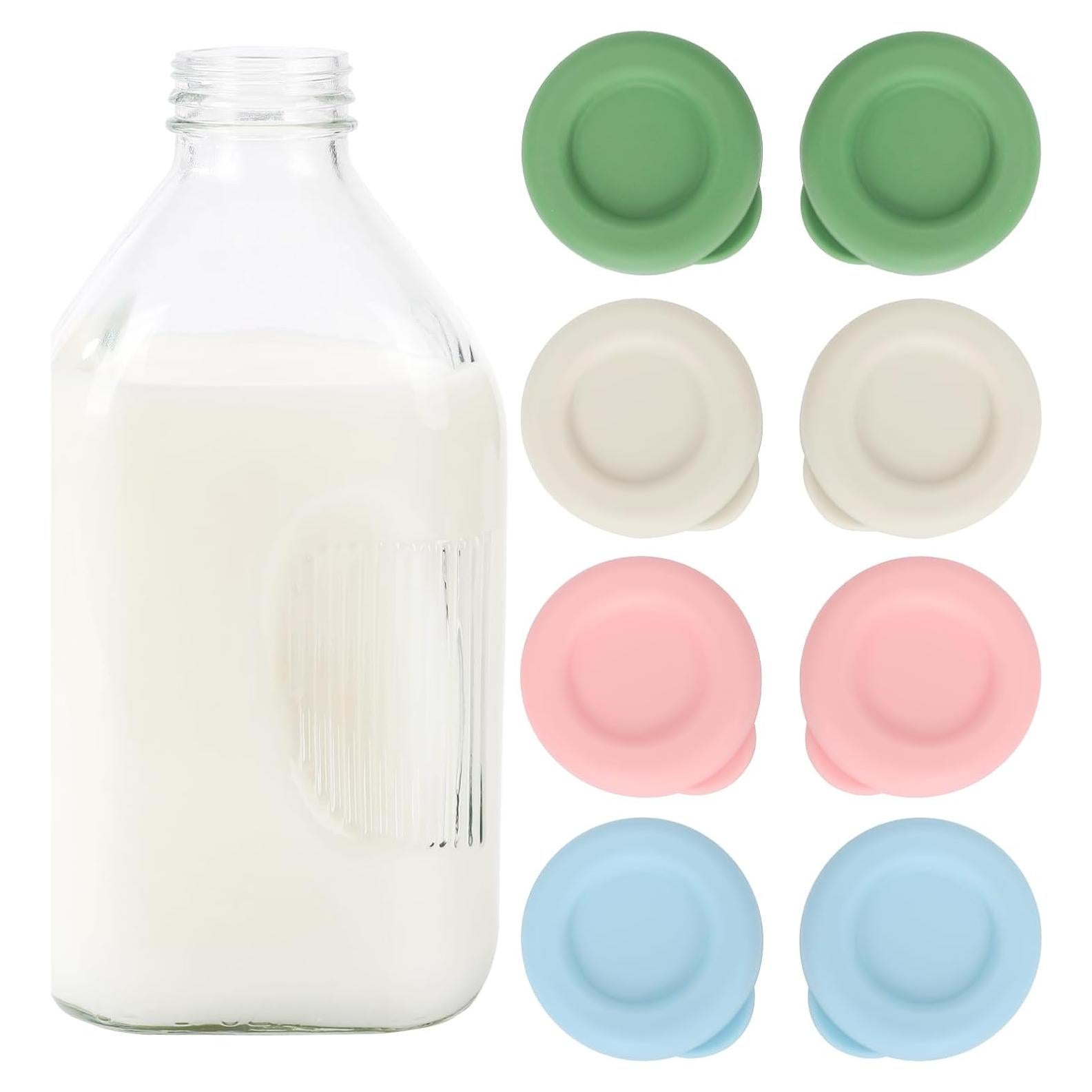 Paquete de 8 tapas de silicona BAOBAOJOY 48mm reutilizables