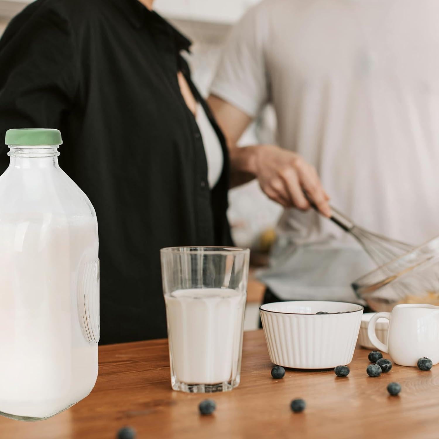 Paquete de 8 tapas de silicona BAOBAOJOY 48mm reutilizables