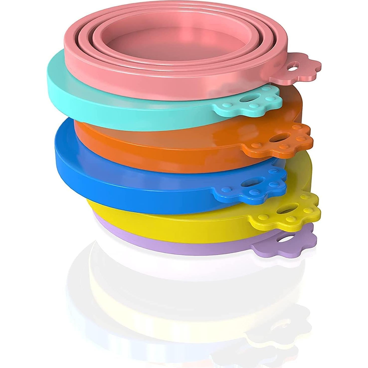 Paquete de 8 tapas de silicona herméticas WANBAO para latas