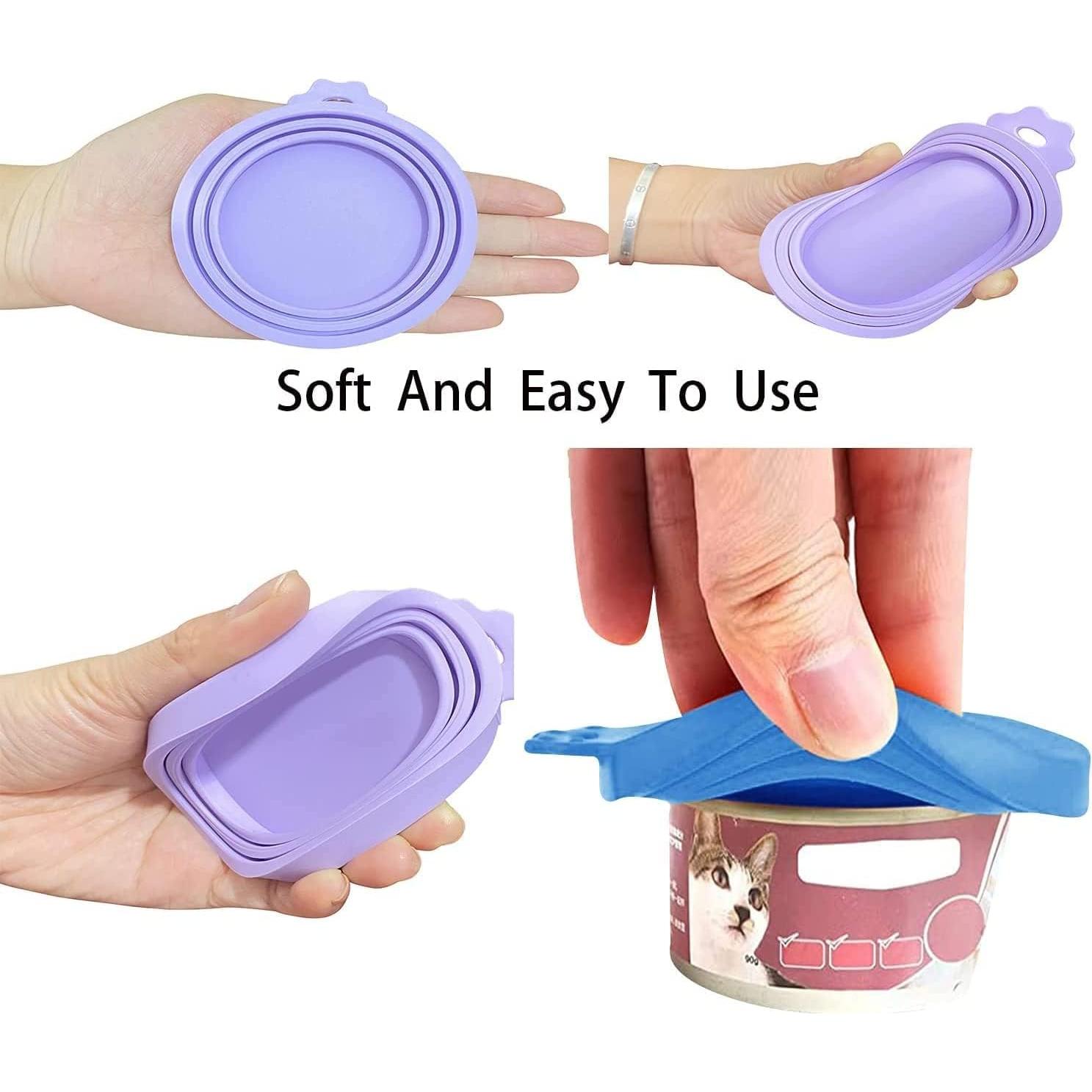 Paquete de 8 tapas de silicona herméticas WANBAO para latas