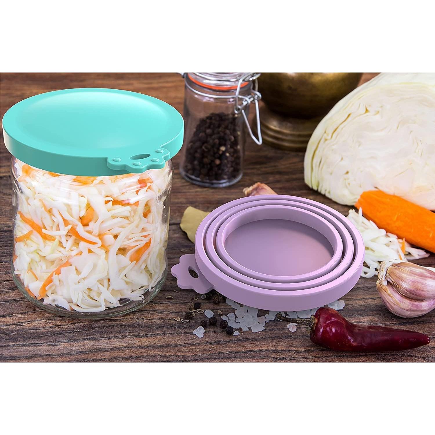 Paquete de 8 tapas de silicona herméticas WANBAO para latas