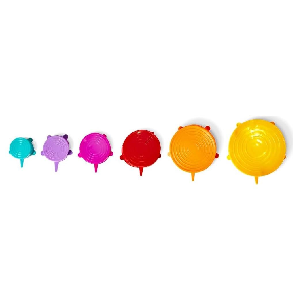 Juego de 6 Cubiertas de Silicona WD Lifestyle - Ecológicas y Flexibles