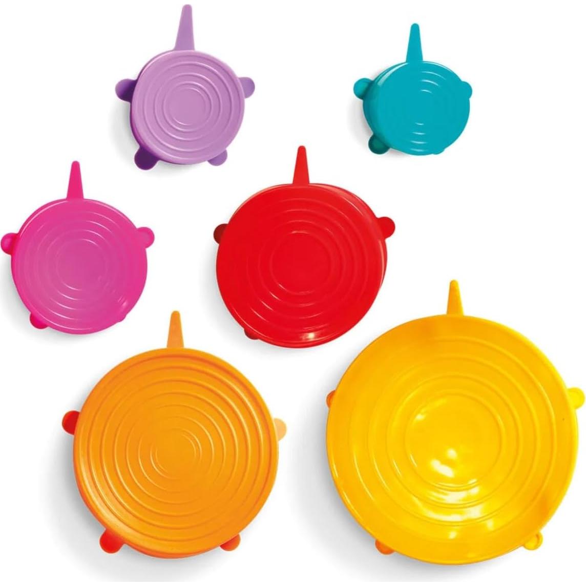 Juego de 6 Cubiertas de Silicona WD Lifestyle - Ecológicas y Flexibles