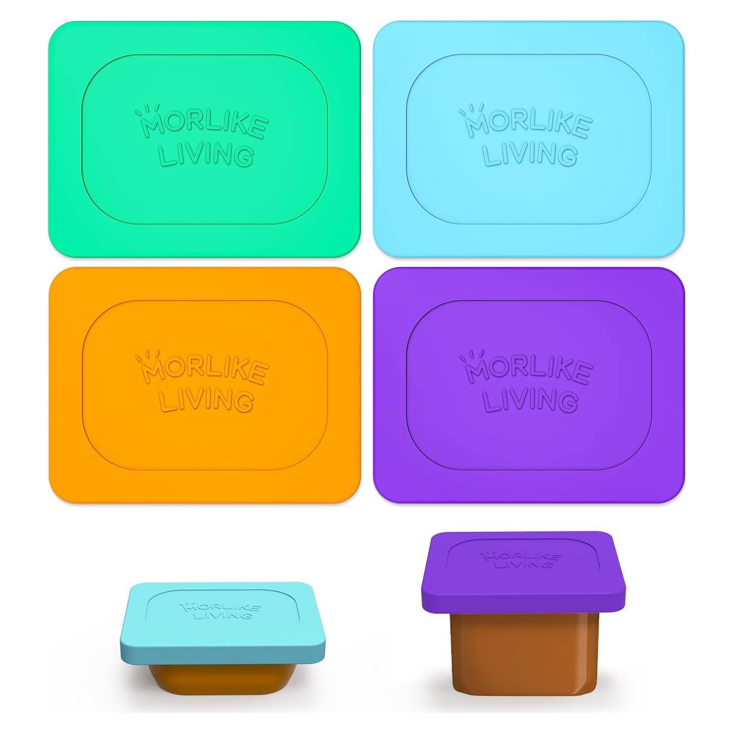Tapa de Silicona para Comida Bebés Morlike 4 Colores Reutilizables