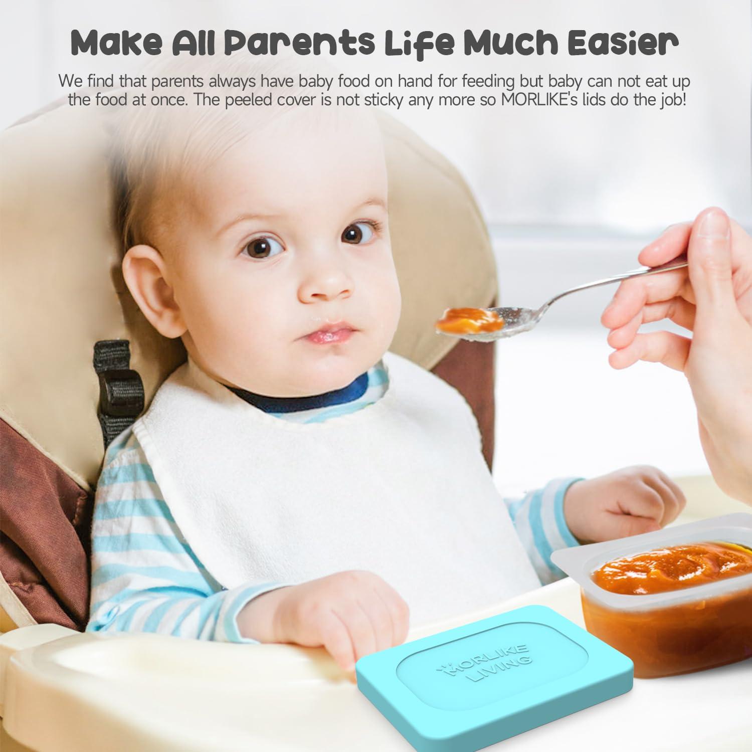 Tapa de Silicona para Comida Bebés Morlike 4 Colores Reutilizables