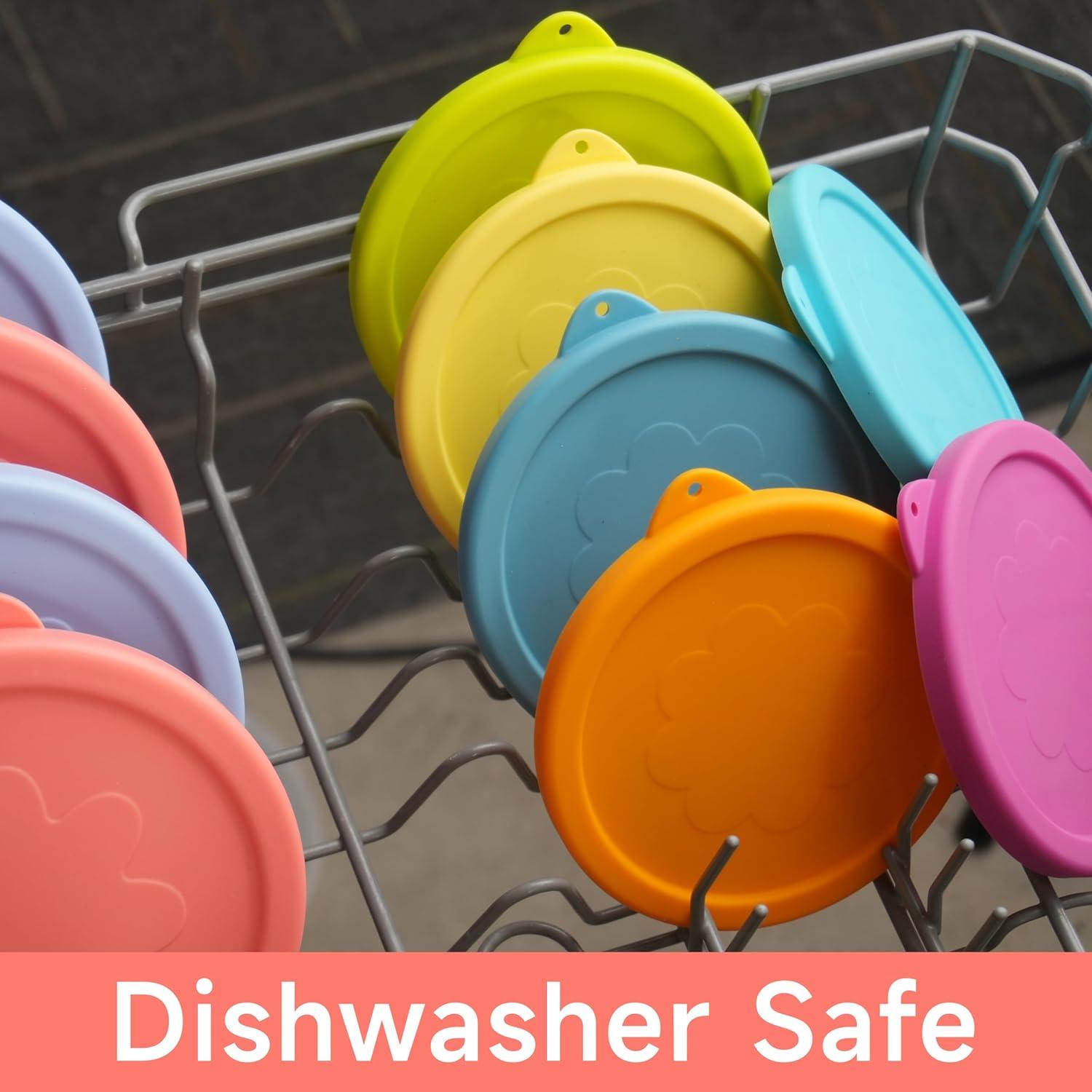 Tapa de Silicona LUVCOSY para Recipientes de Vidrio 7 Tazas - 2 Paquete