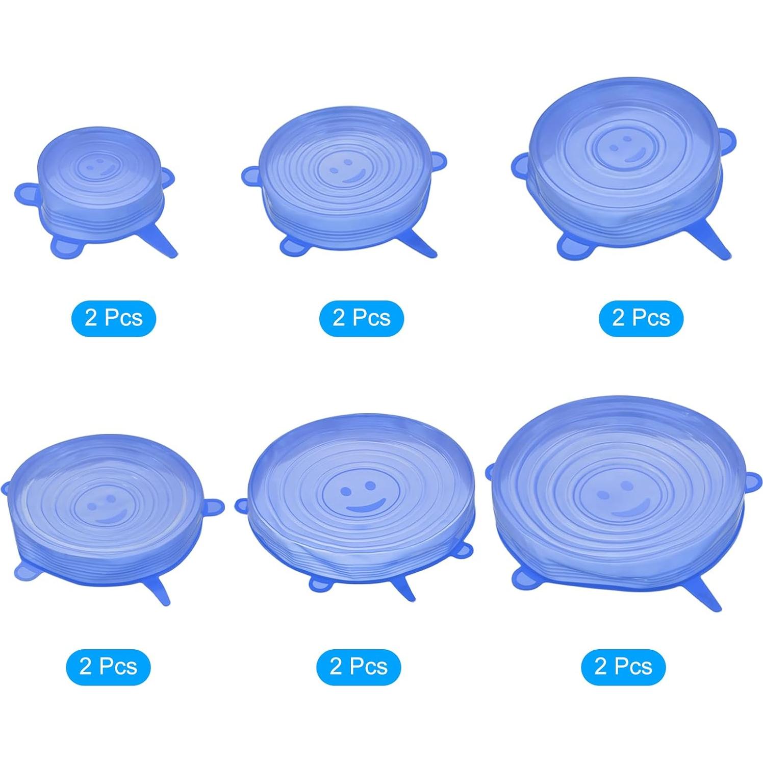Tapas de Silicona Reutilizables uxcell - 2 Juegos Azul