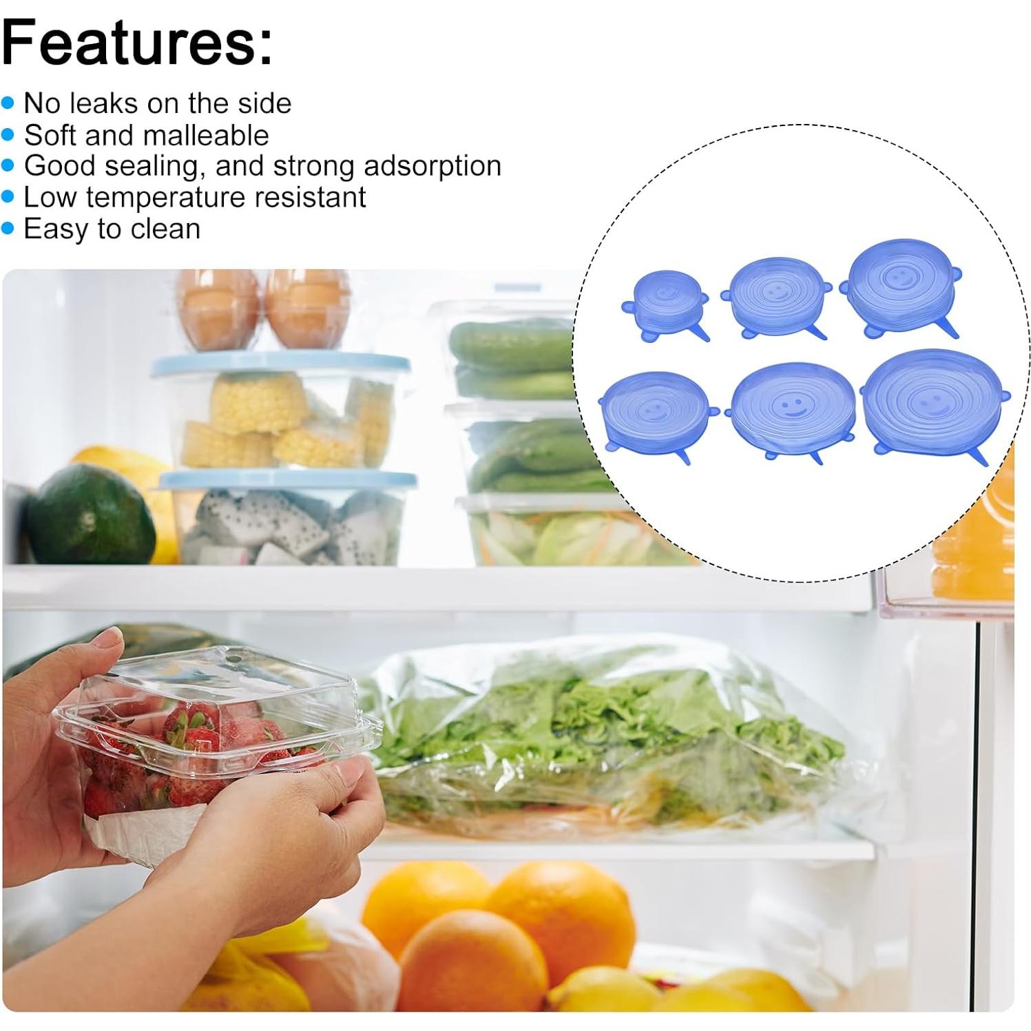 Tapas de Silicona Reutilizables uxcell - 2 Juegos Azul