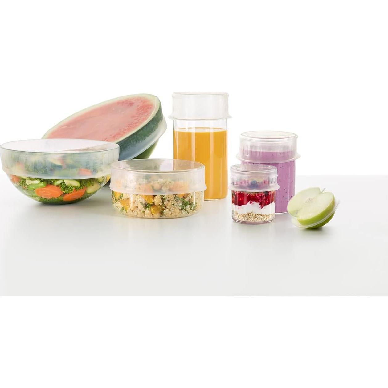 Tapas Flexibles Reutilizables Lekue 2 Piezas 8.6 cm Silicona