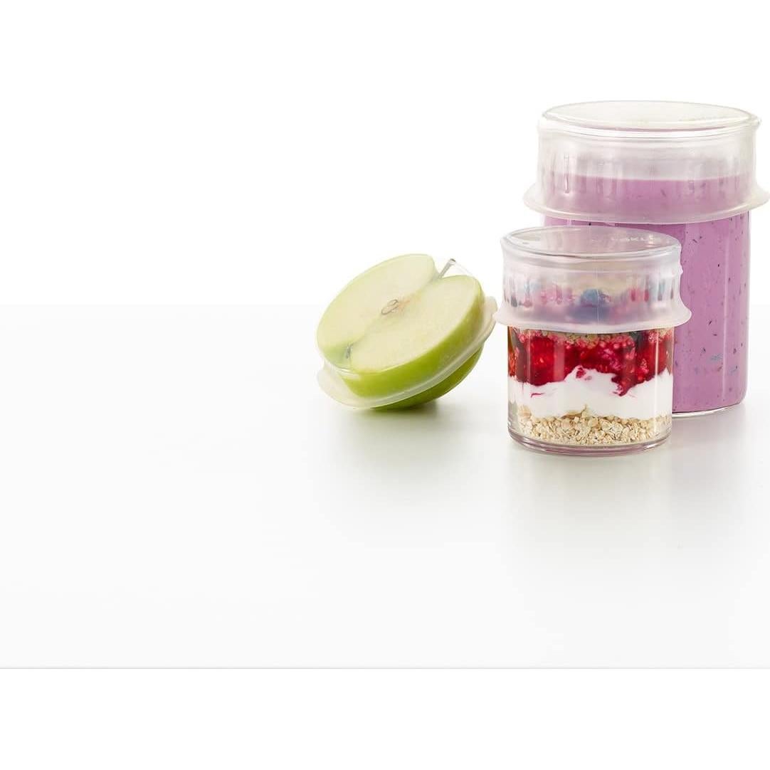 Tapas Flexibles Reutilizables Lekue 2 Piezas 8.6 cm Silicona