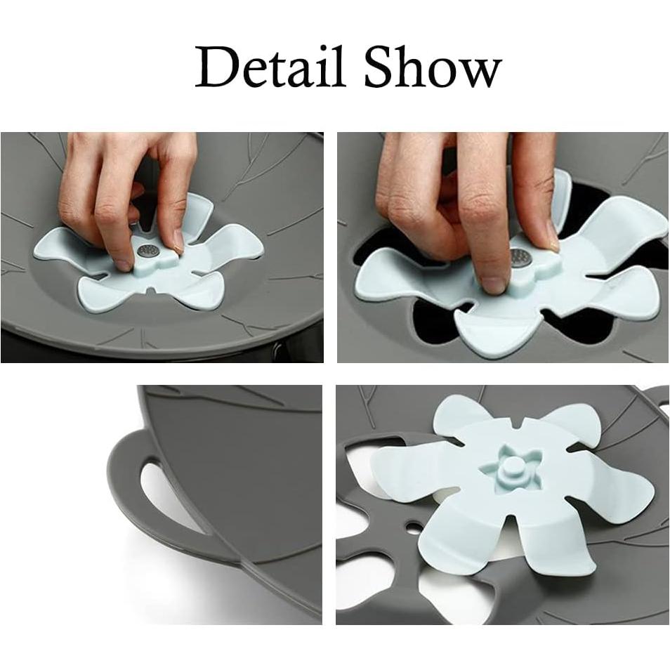 Juego de 3 tapas de silicona URMONA para microondas y cocina