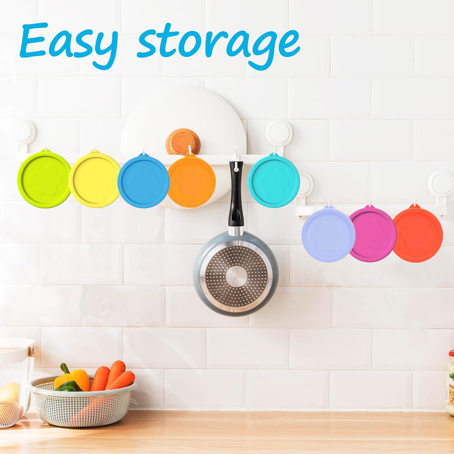 Tapa de Silicona LUVCOSY 1 Taza - Paquete de 4 Apta Microondas