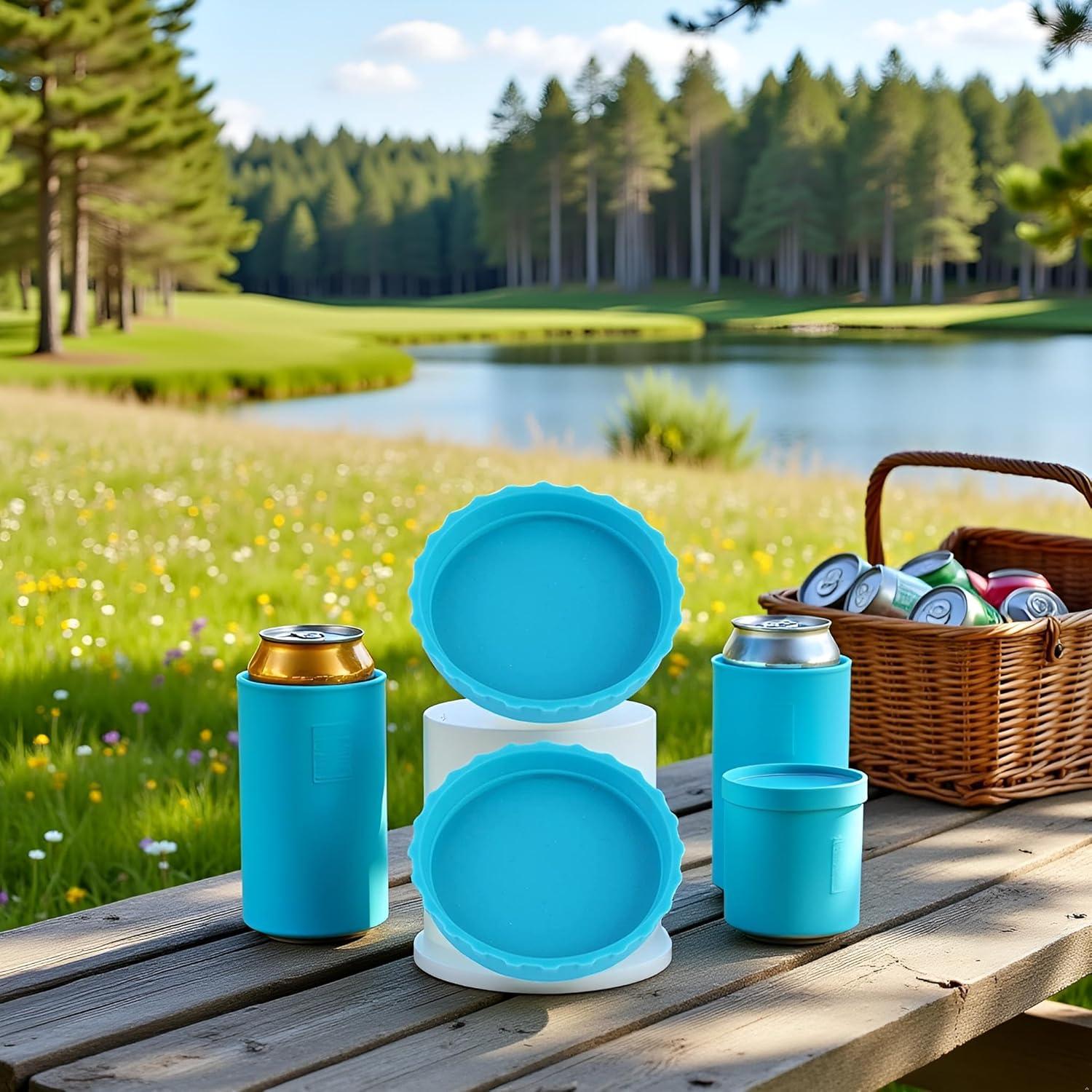 Set de 2 Cubiertas de Silicona Azul Htppzjr a Prueba de Fugas