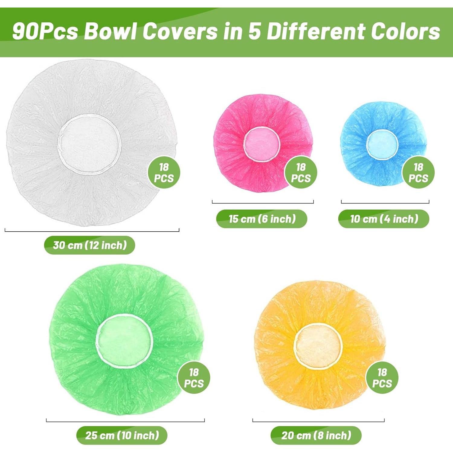 90 Fundas Reutilizables para Cuencos Sublaga - 5 Tamaños y Colores