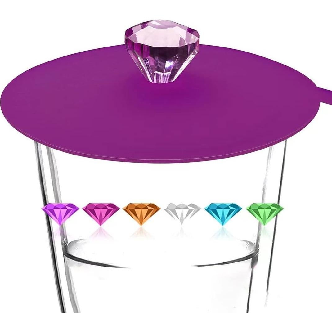 Cubiertas para Tazas QEIARA [Juego de 6] Silicona Antipolvo