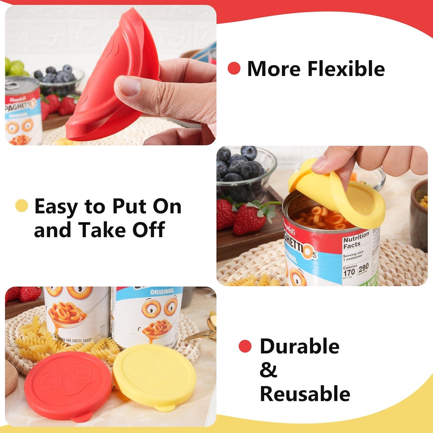 2 Tapas de Silicona para Latas de 3.2 Pulgadas Purekra