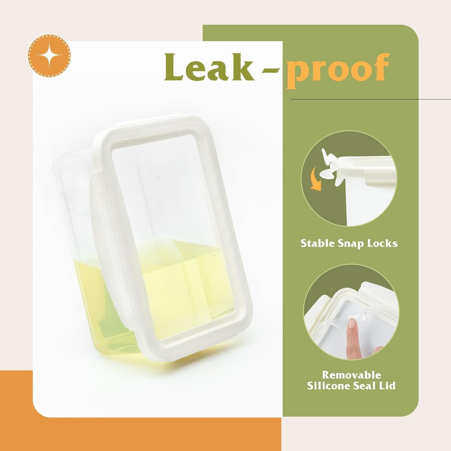 Contenedor de Almacenamiento de Alimentos Shantou 1.88L con Tapa de Silicona