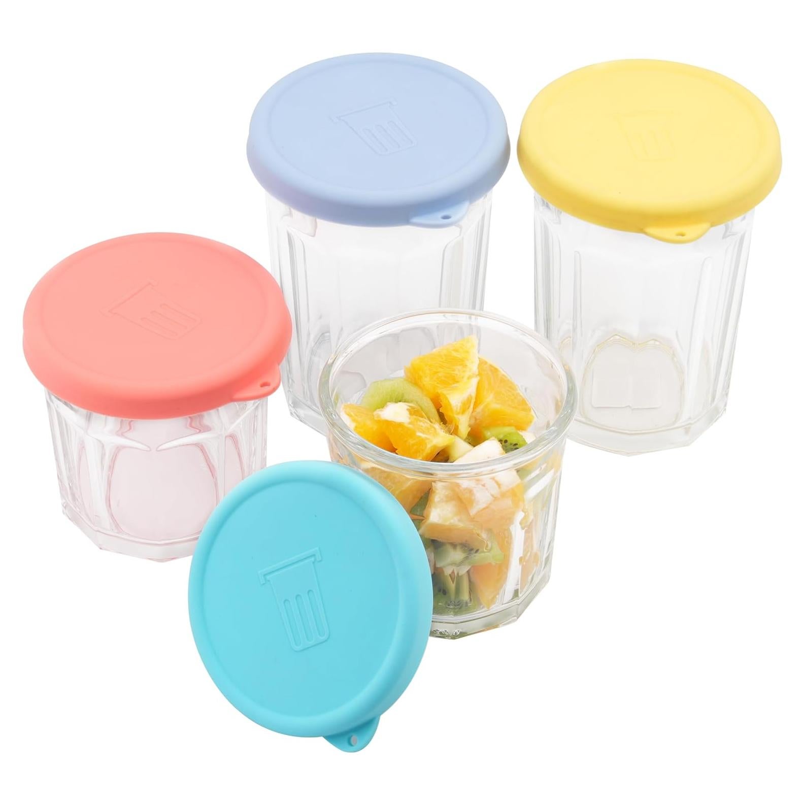 Paquete de 4 tapas de silicona Purekra para vidrio Luminarc