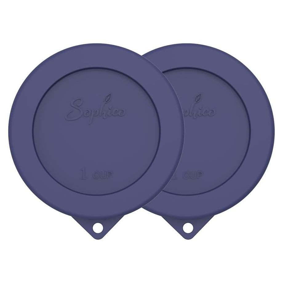 Cubiertas de Silicona Redondas SOPHICO 1 Taza Azul Marino - 2 Piezas