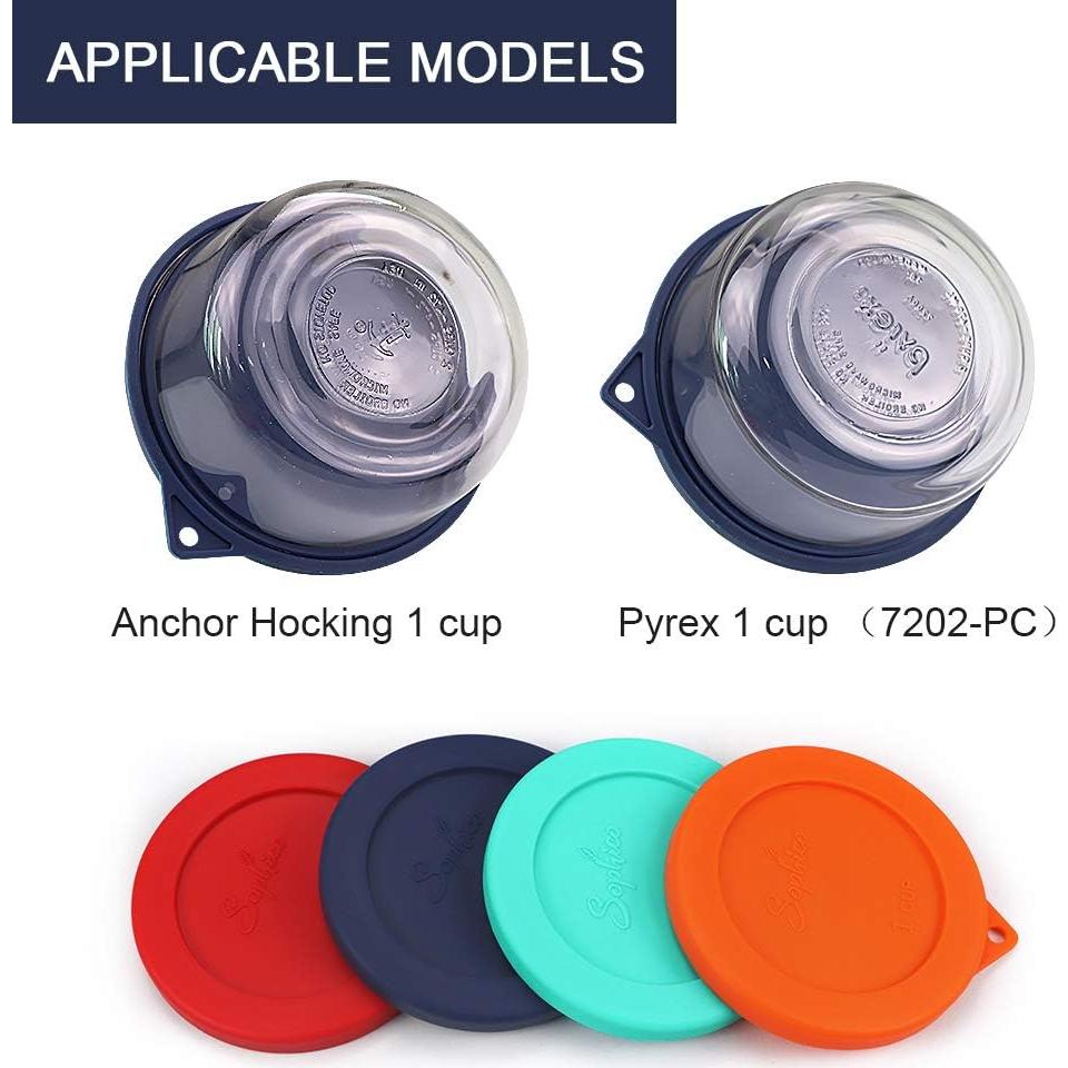 Cubiertas de Silicona Redondas SOPHICO 1 Taza Azul Marino - 2 Piezas