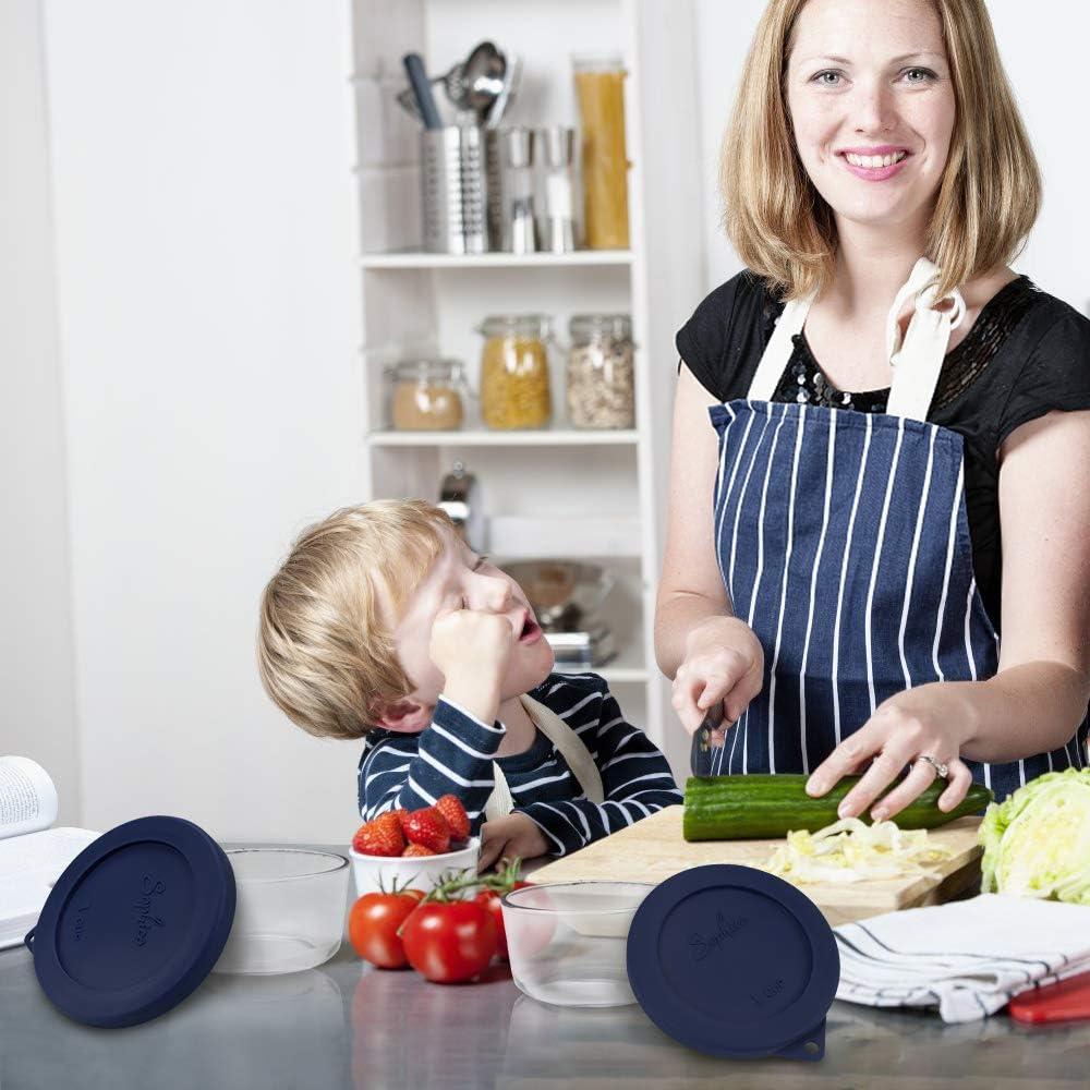 Cubiertas de Silicona Redondas SOPHICO 1 Taza Azul Marino - 2 Piezas
