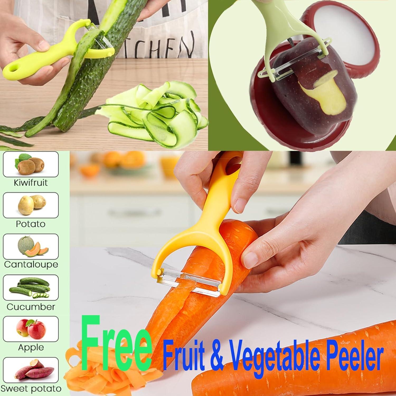 Juego de 4 Contenedores de Silicona Zyphora para Frutas y Verduras