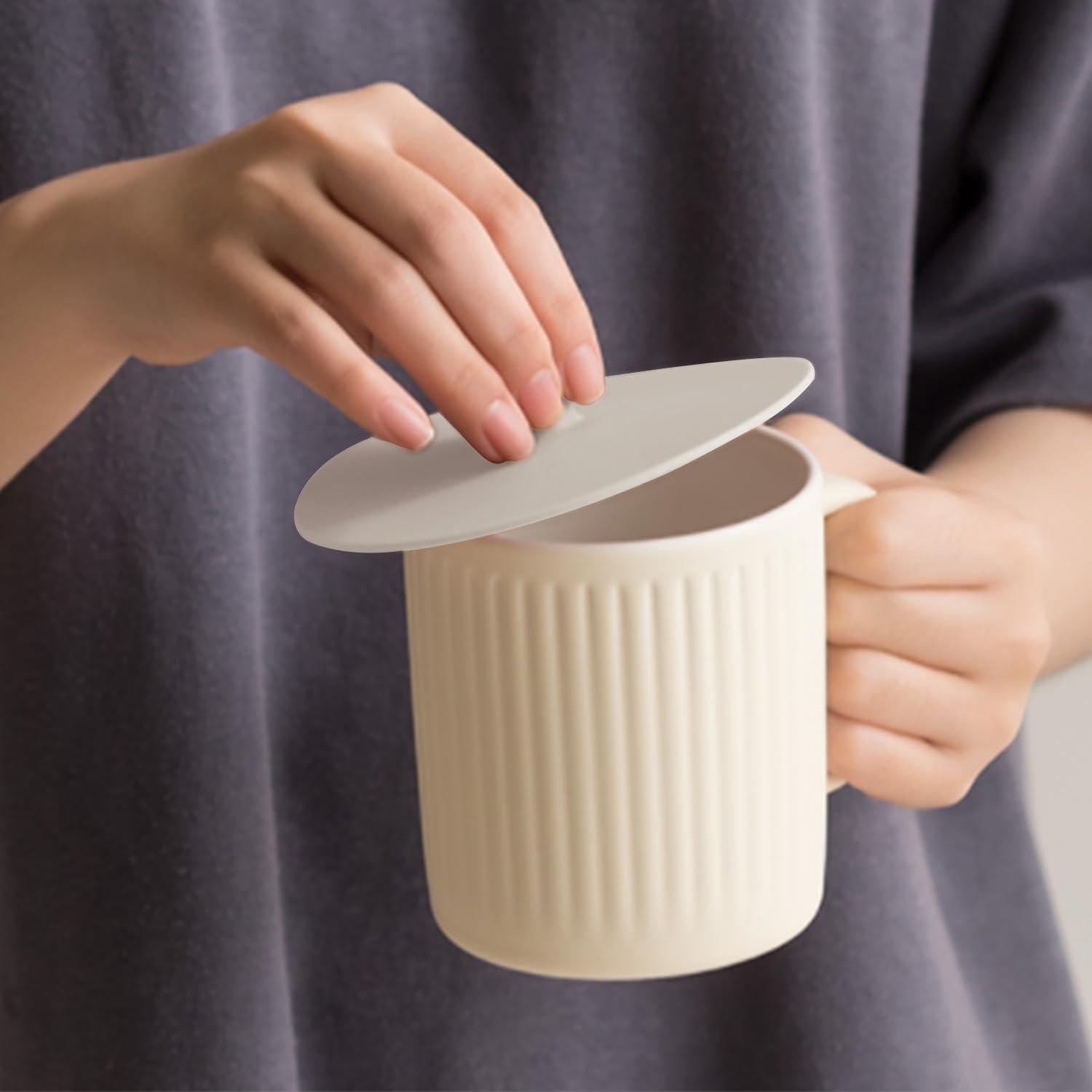 Cubierta de Silicona Carrotez para Tazas 11 cm Marfil 1 pc