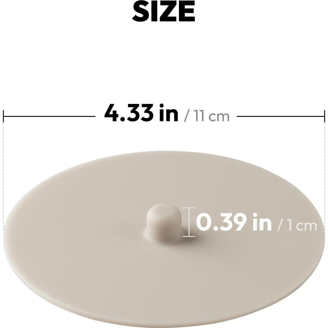 Cubierta de Silicona Carrotez para Tazas 11 cm Marfil 1 pc