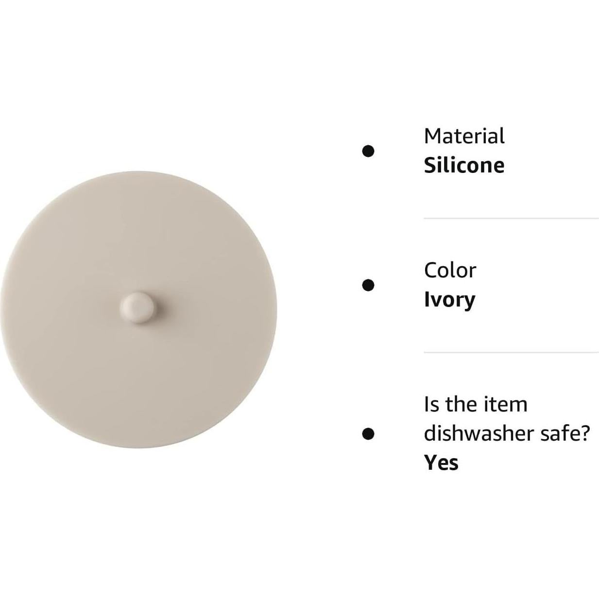 Cubierta de Silicona Carrotez para Tazas 11 cm Marfil 1 pc