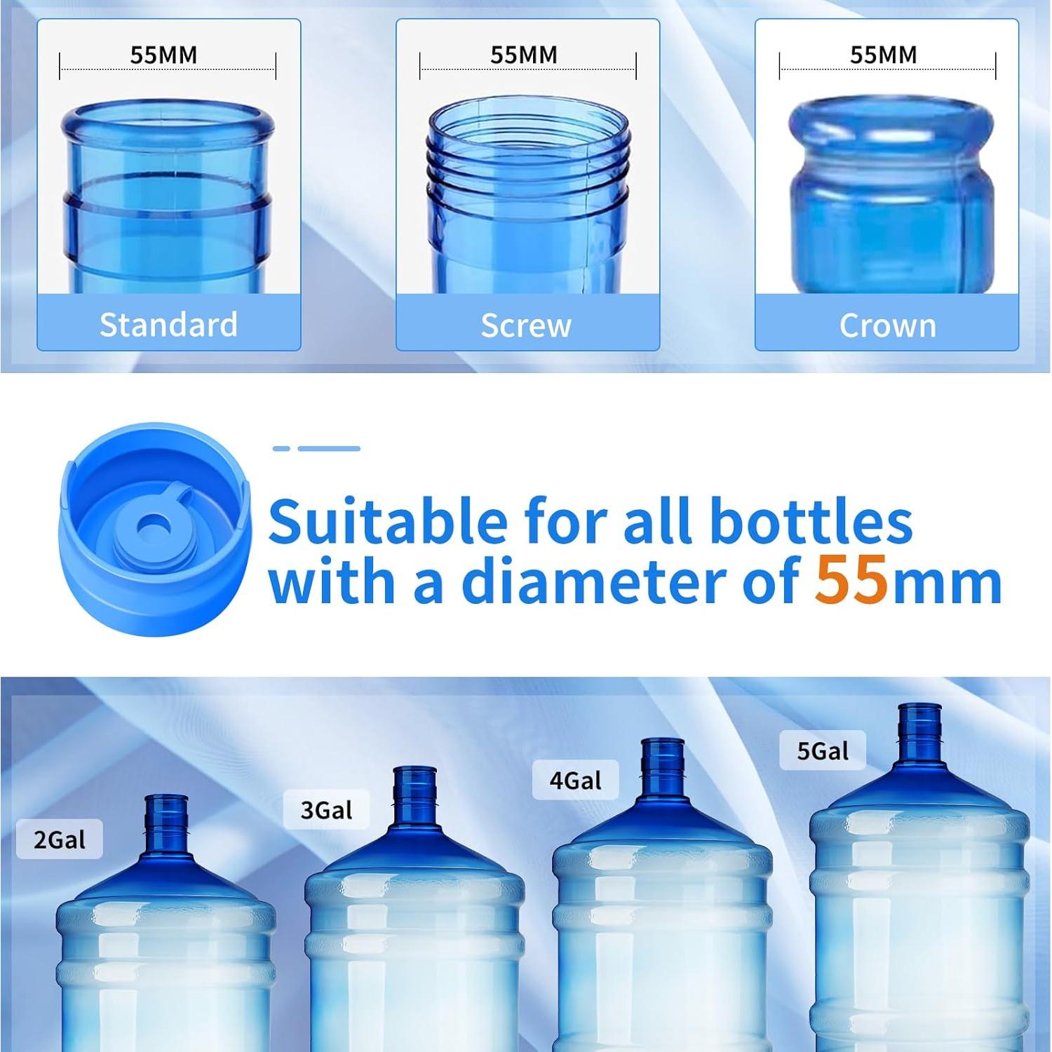 Tapa de Jarra de Agua SEVCHY 55mm Silicona Reutilizable - 3 Piezas