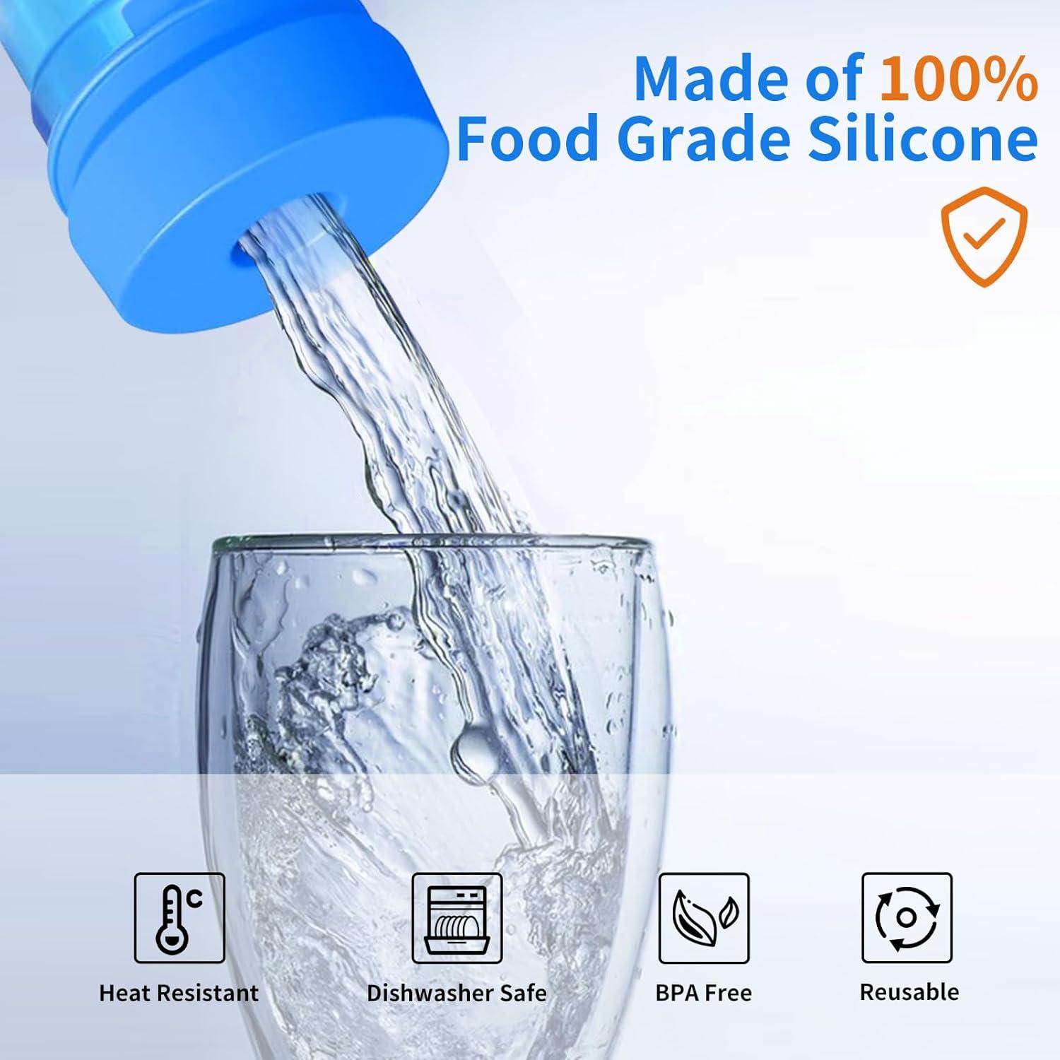 Tapa de Jarra de Agua SEVCHY 55mm Silicona Reutilizable - 3 Piezas