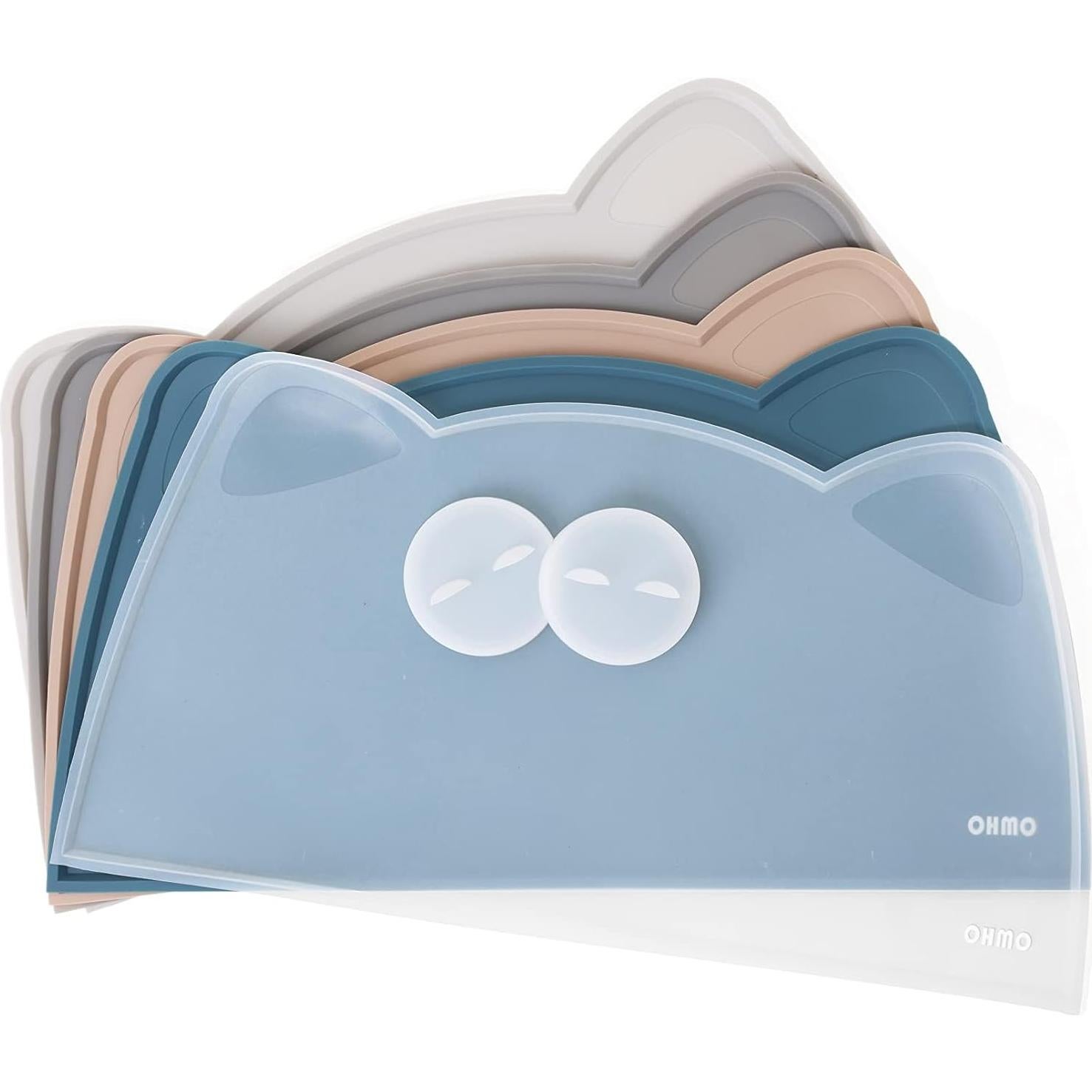 Tapas de Latas para Gatos OHMO 2 Piezas Silicona 70-85g Azul