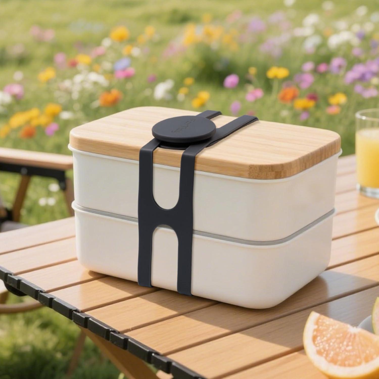 Correa de Silicona Multiusos ForTidy 55 cm Negra y Gris