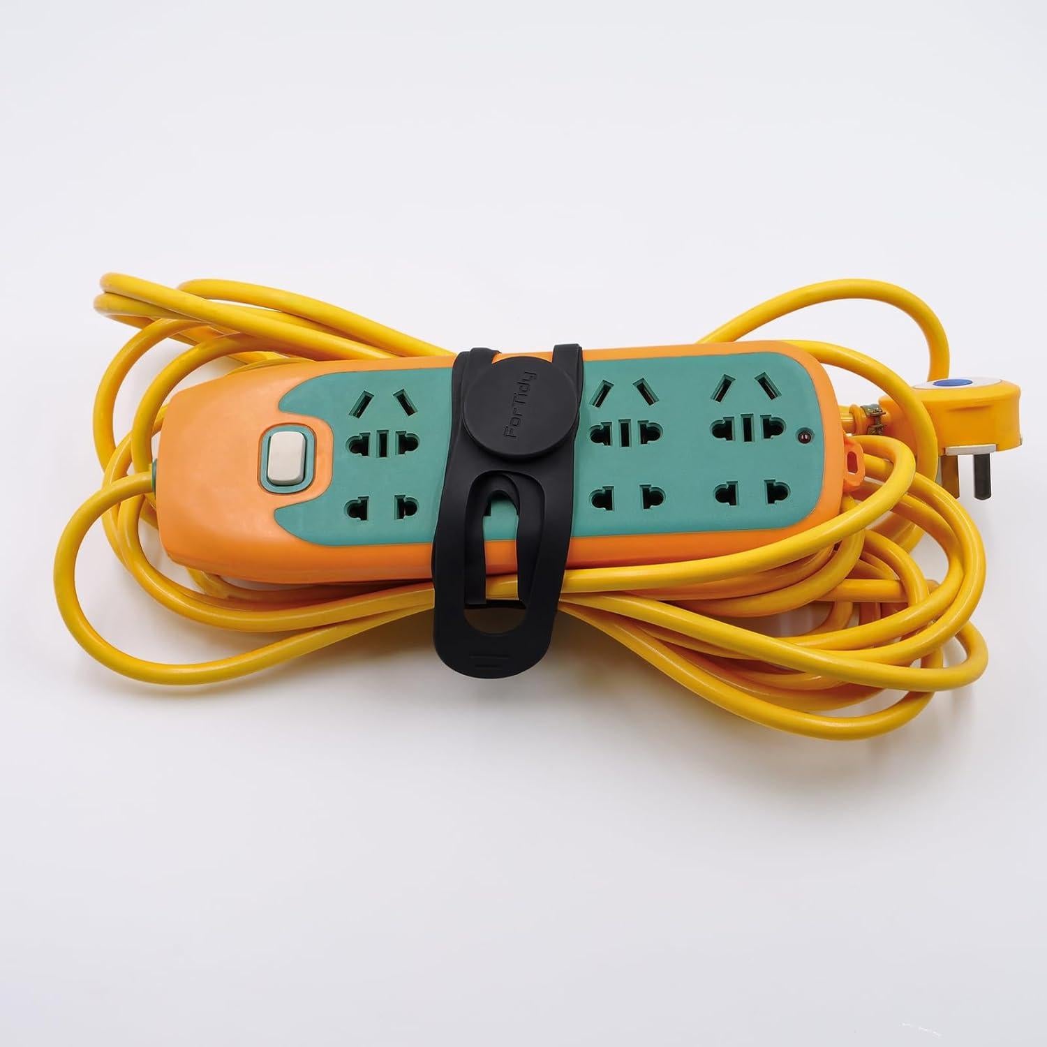 Correa de Silicona Multiusos ForTidy 55 cm Negra y Gris