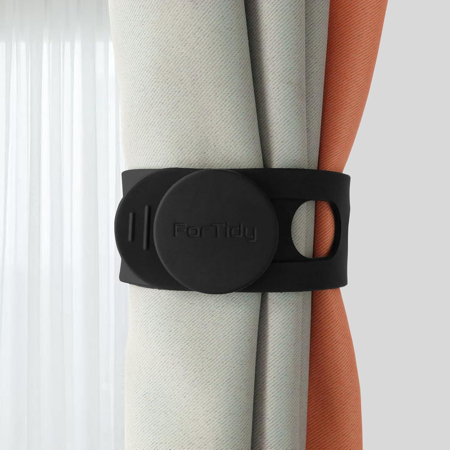 Correa de Silicona Multiusos ForTidy 55 cm Negra y Gris