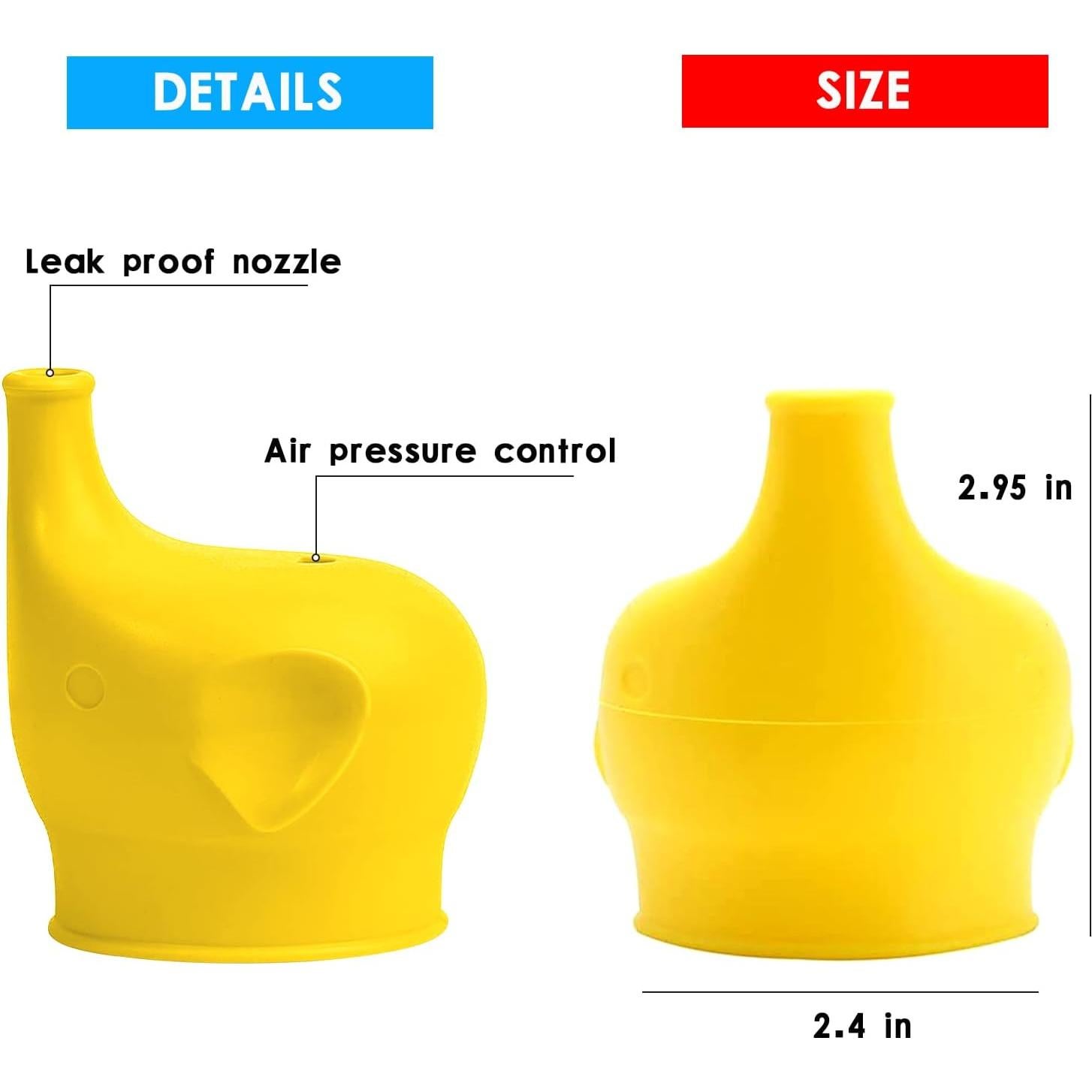 Tapas de Vaso de Silicona Yagote - 5 Paquetes Antiderrame