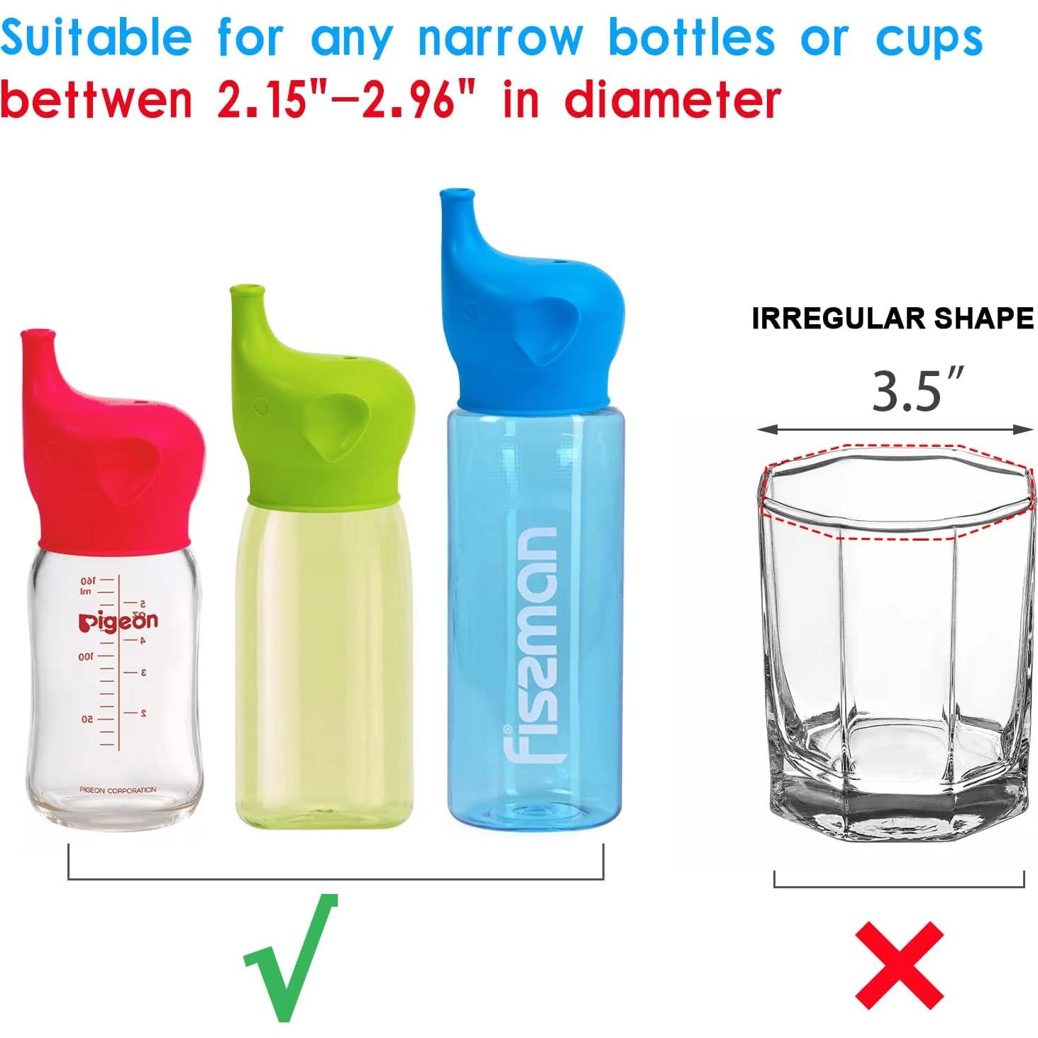 Tapas de Vaso de Silicona Yagote - 5 Paquetes Antiderrame