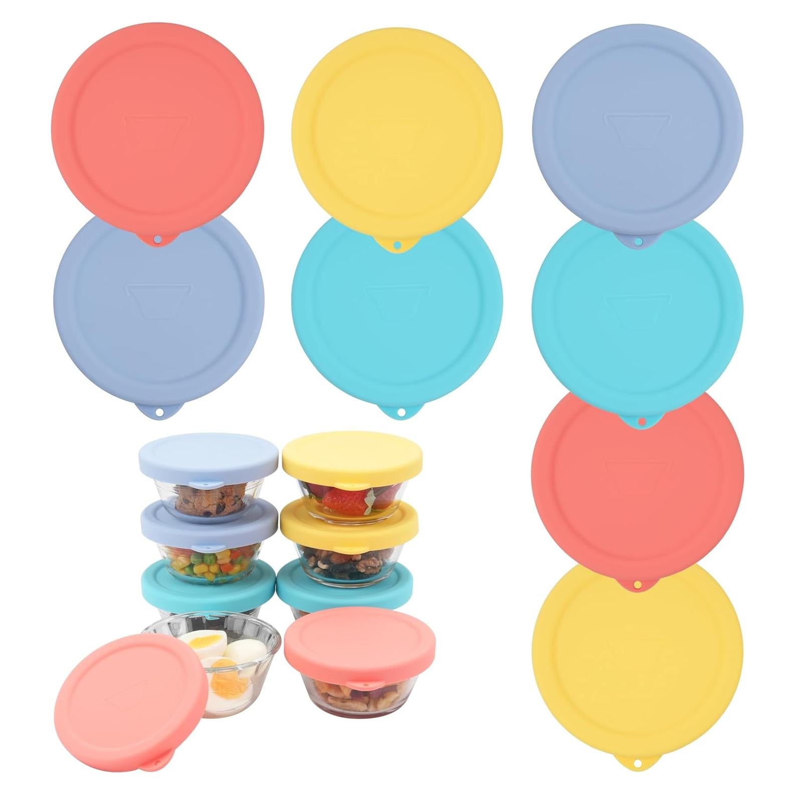 8 Tapas de Silicona Viotiin para Tazas de 180ml - A prueba de Fugas