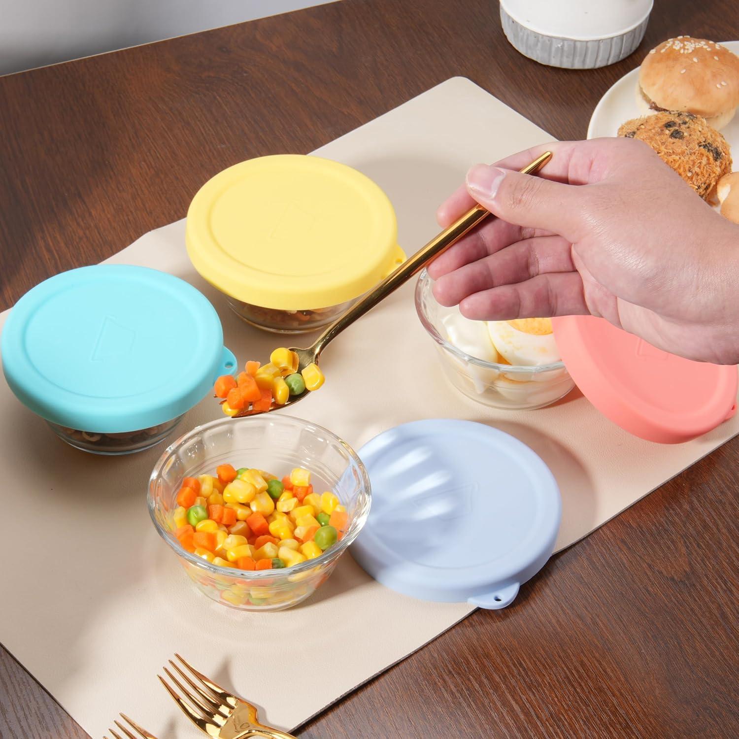 8 Tapas de Silicona Viotiin para Tazas de 180ml - A prueba de Fugas