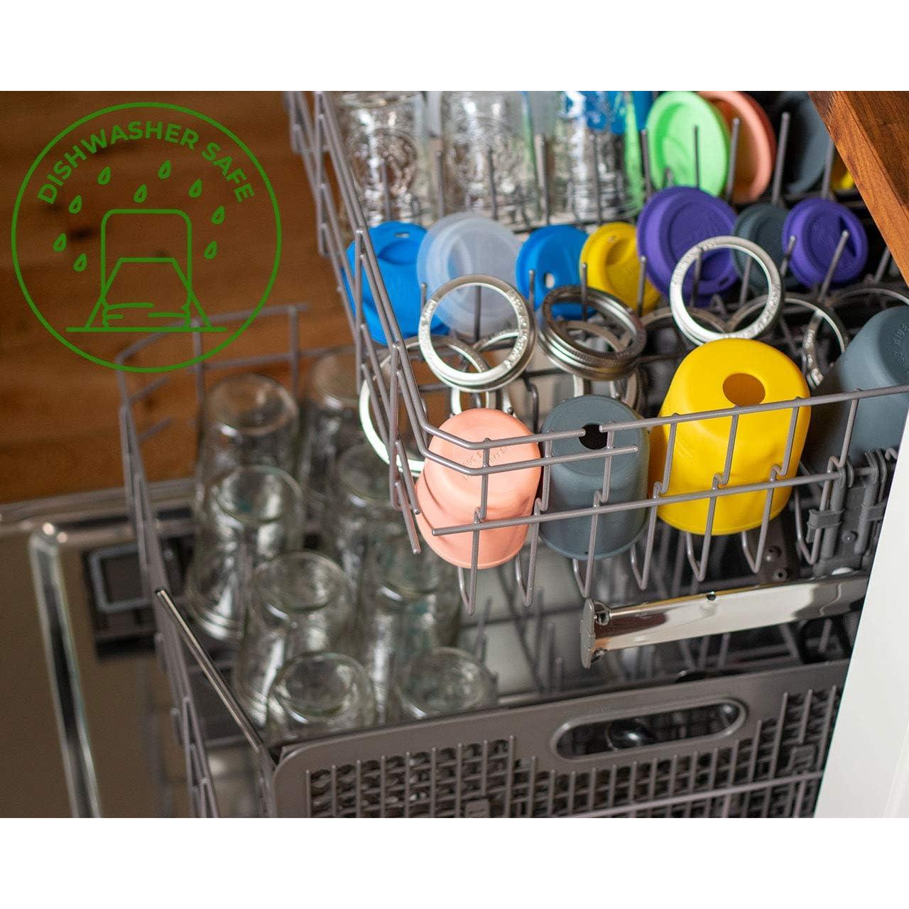 Juntas de Sellado de Silicona Platino Mason Jar - 10 Pcs Boca Regular