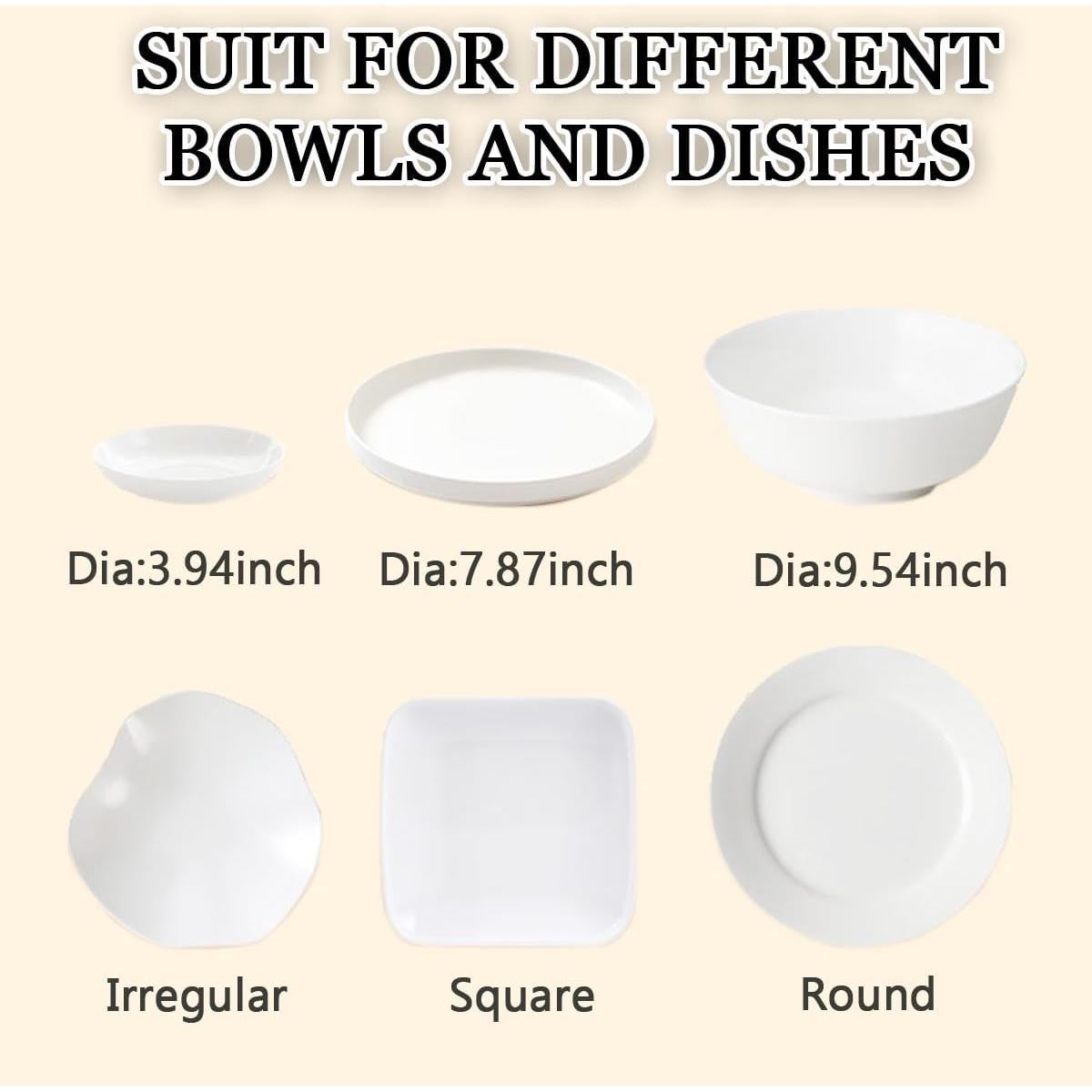 GXXMEI 300PCS Cubiertas Elásticas para Alimentos 38cm