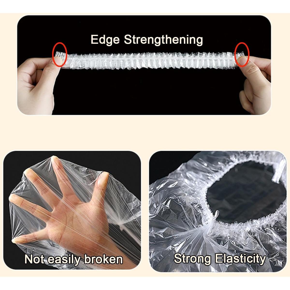 GXXMEI 300PCS Cubiertas Elásticas para Alimentos 38cm