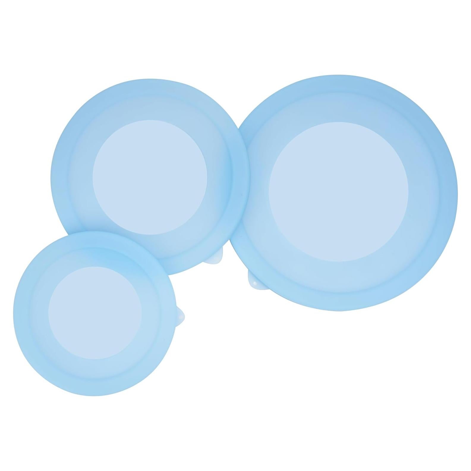 Paquete de 3 tapas de silicona Purekra para cuencos OXO