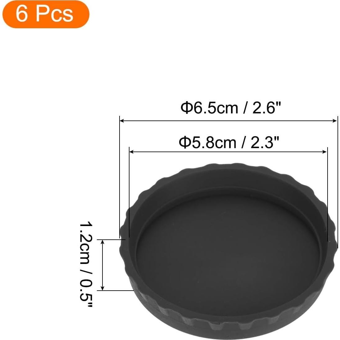 Tapas de Silicona MECCANIXITY 6 Pcs Sello Hermético para Botellas