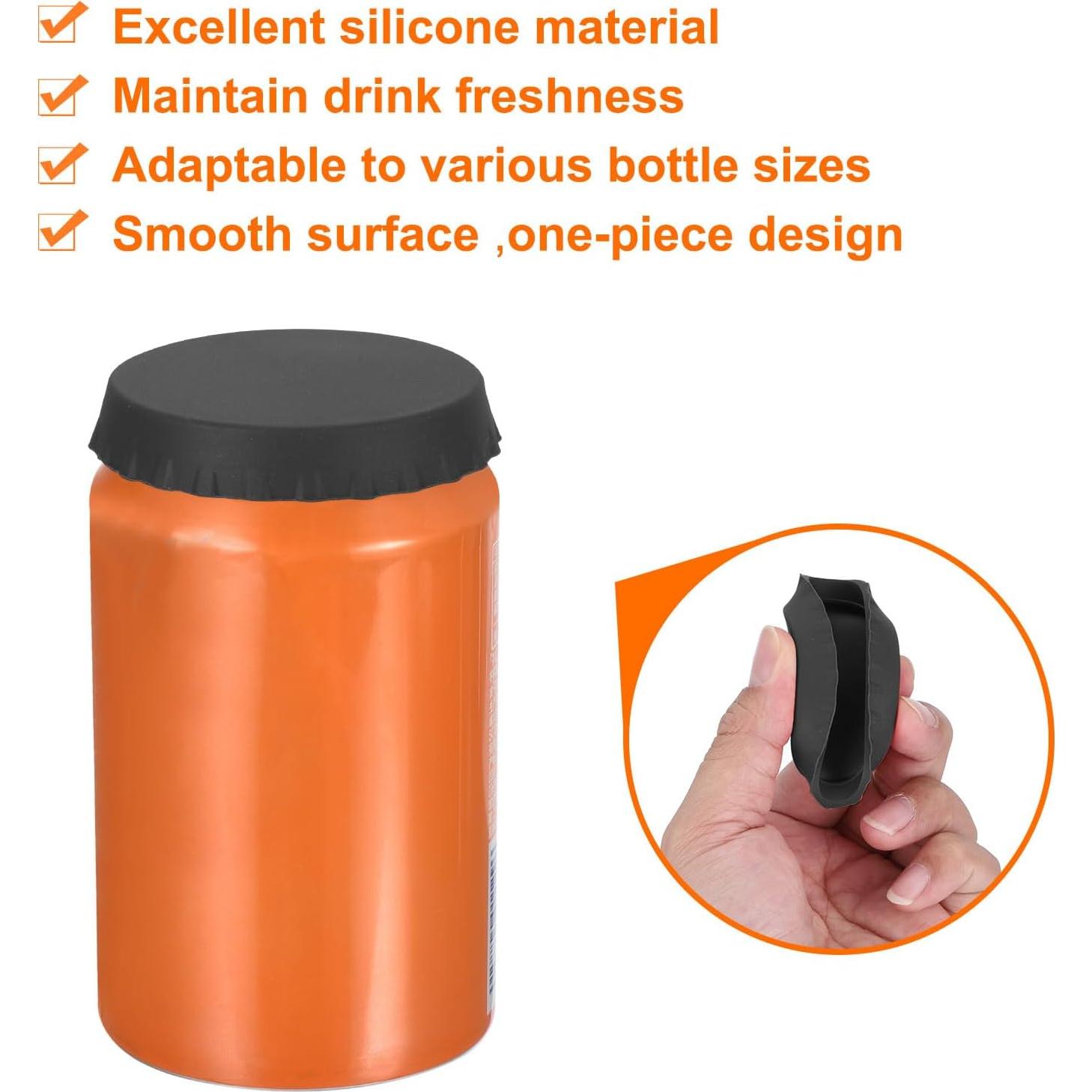 Tapas de Silicona MECCANIXITY 6 Pcs Sello Hermético para Botellas