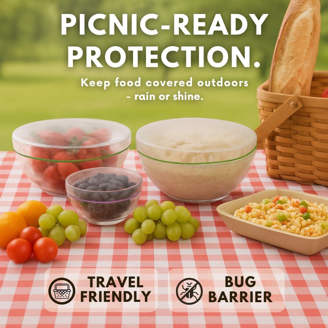 Cubiertas de Tazón Reutilizables Kitchen Strong - 100 Piezas, 3 Tamaños