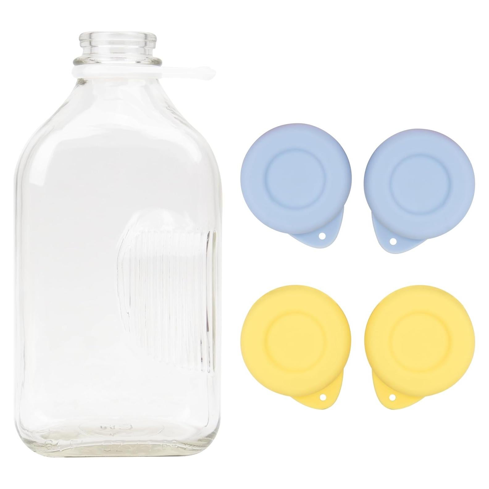 Paquete de 4 Tapas de Silicona Purekra 48mm para Botellas