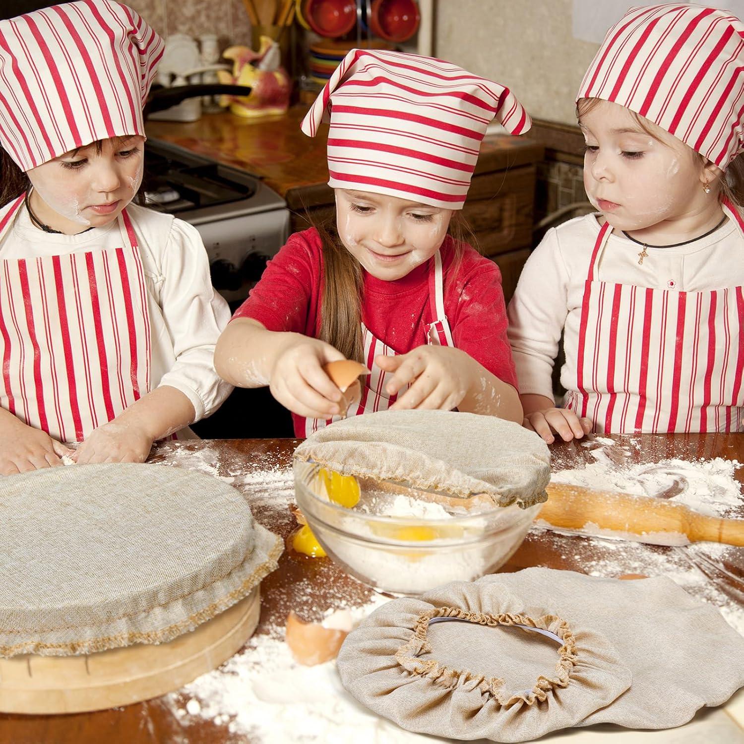 Cubiertas de Tazón Reutilizables Patelai 10 Pcs 5 Tamaños Beige